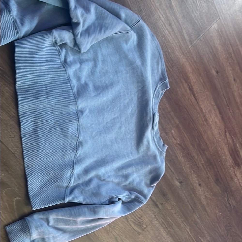 Blue Cropped Sweatshirt